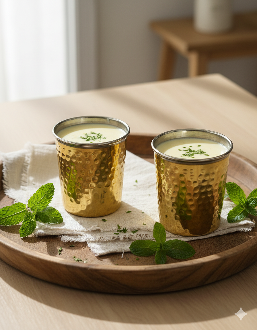 Brass Glass - Hammered Finish