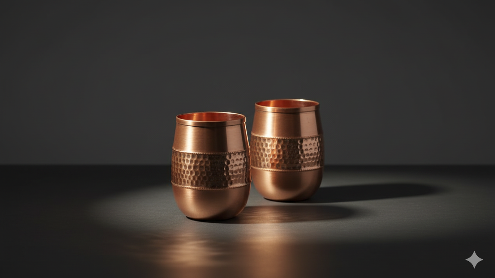 Vintage Dholak Copper Glass